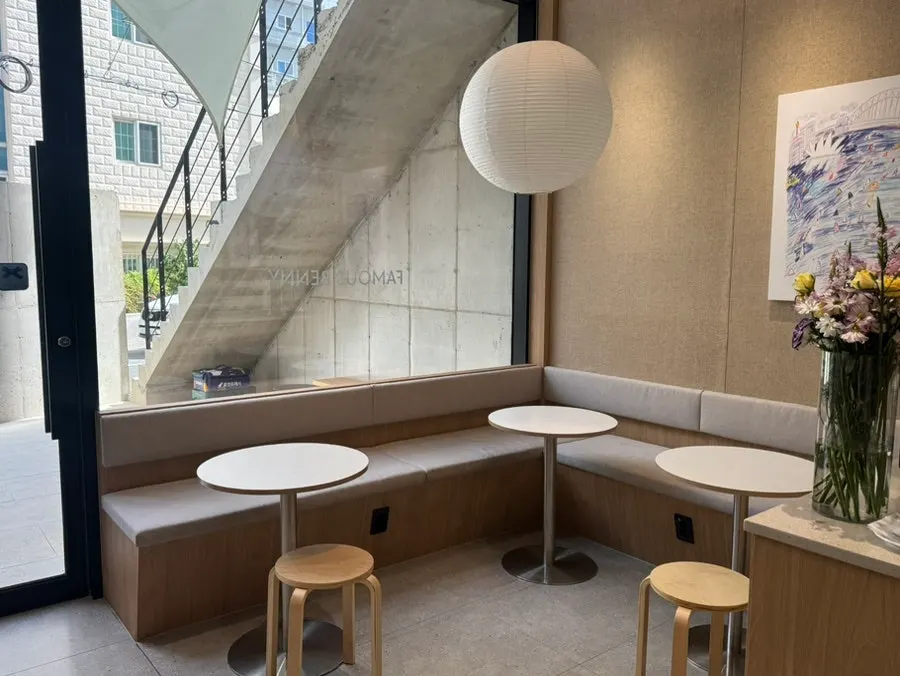 Terrace area at the café entrance