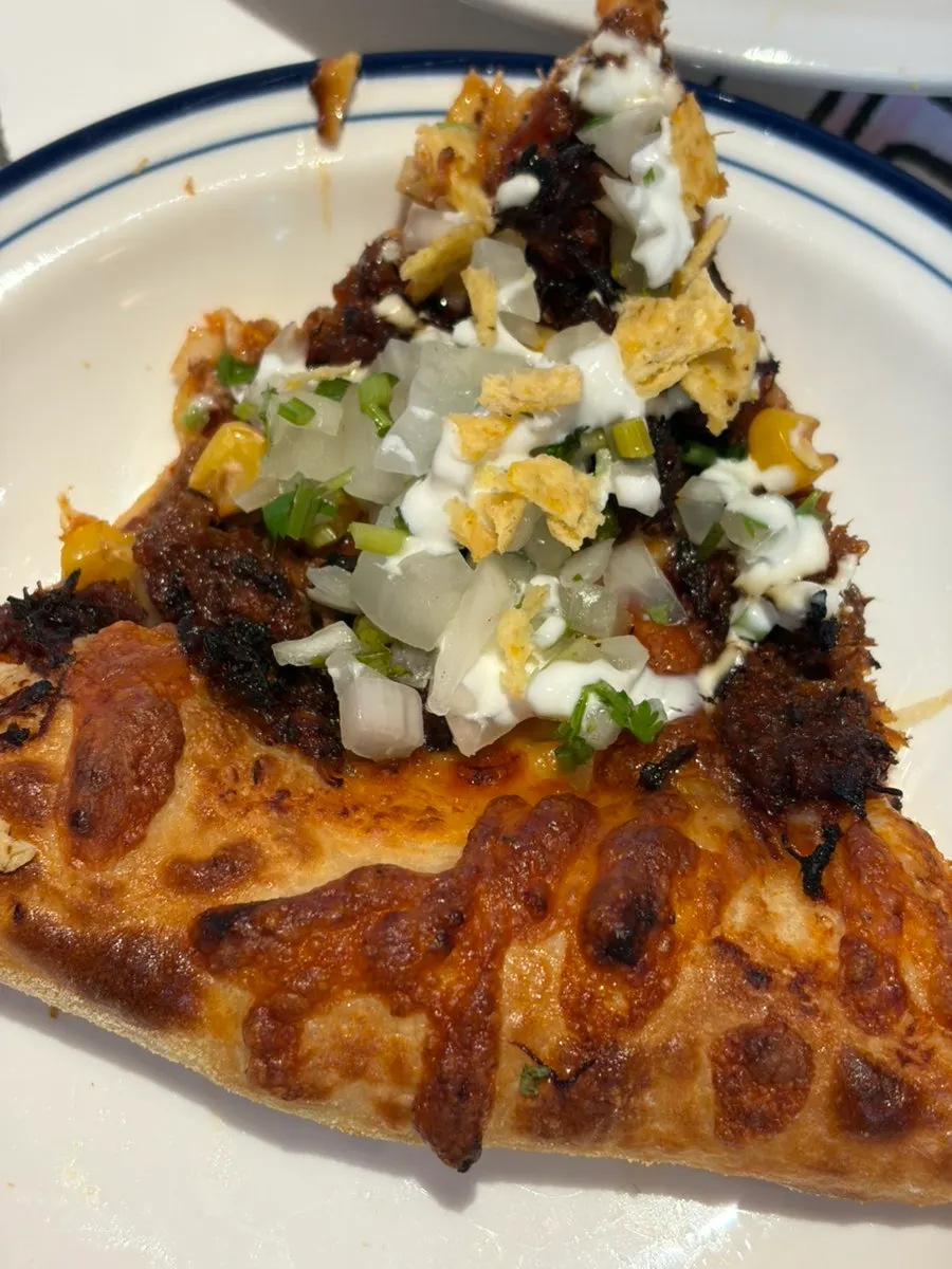 Distinctive potato pizza