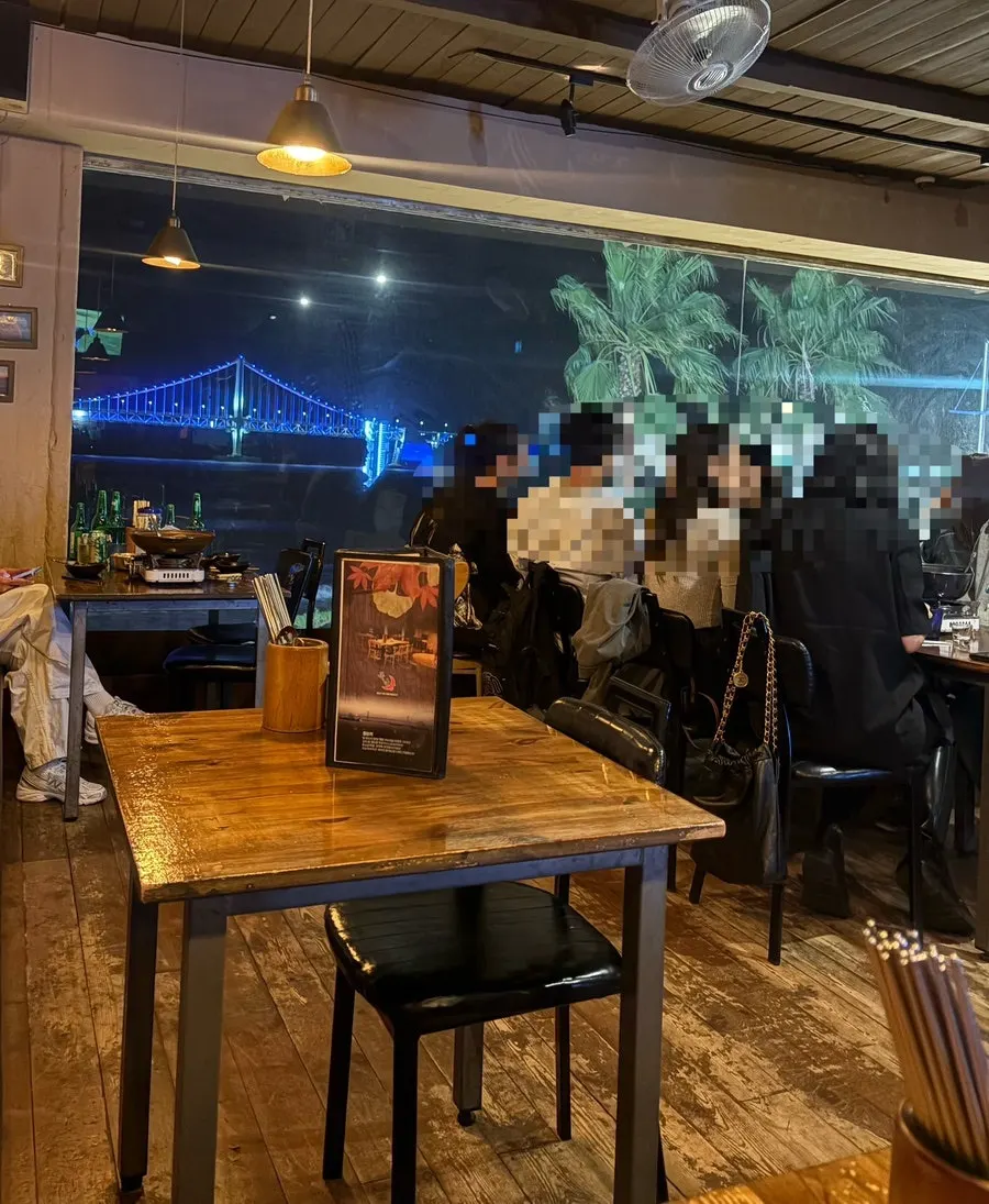 Night view from Moknal with Gwangan Bridge