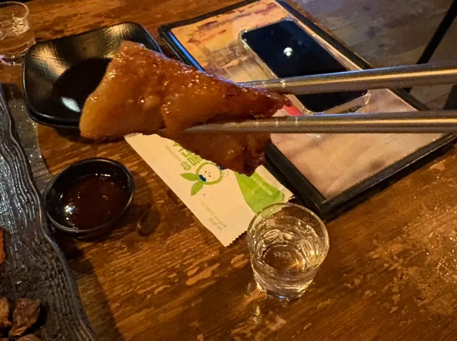 Moknal skewers served without the sticks