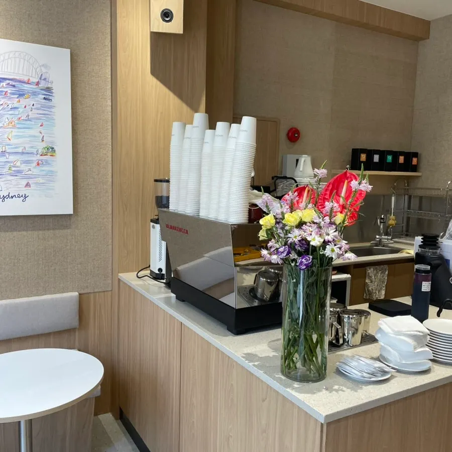 Clean, bright interior of Famous Benny Gwangalli Branch