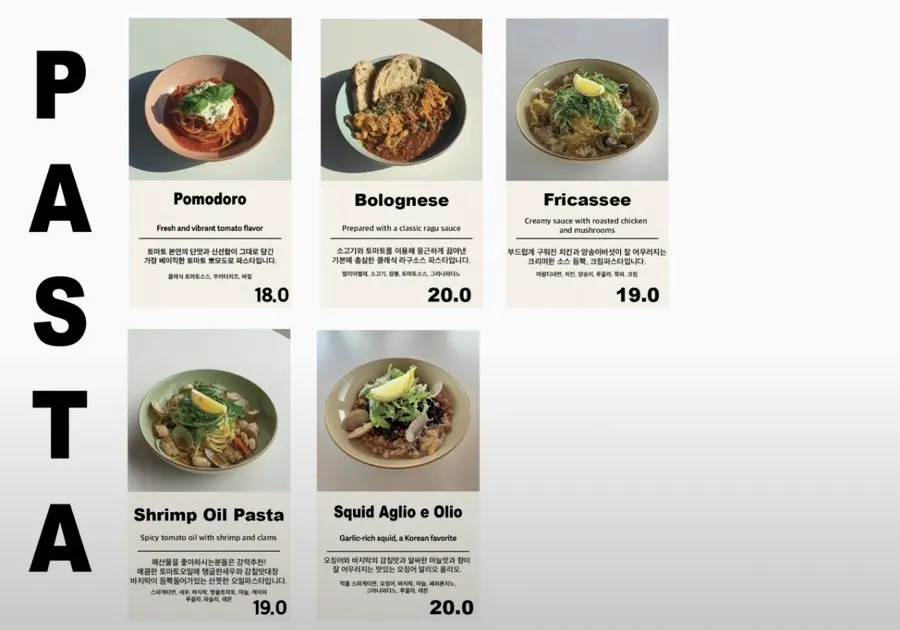 Kiosk menu ordering screen