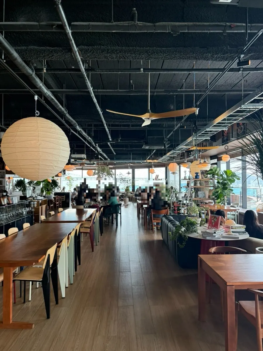 Gwangalli ocean view through floor-to-ceiling windows