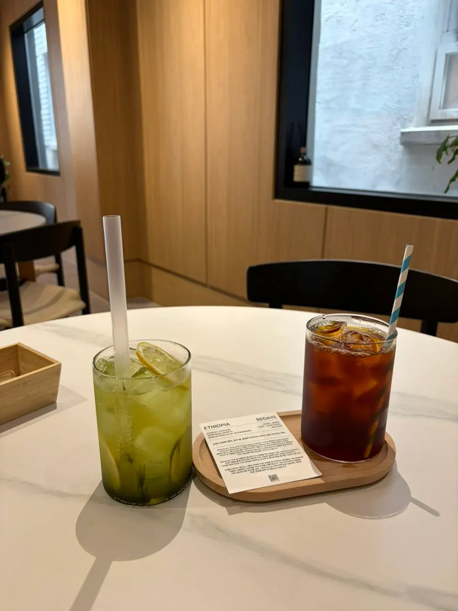 2nd floor seating at Famous Benny Gwangalli Branch