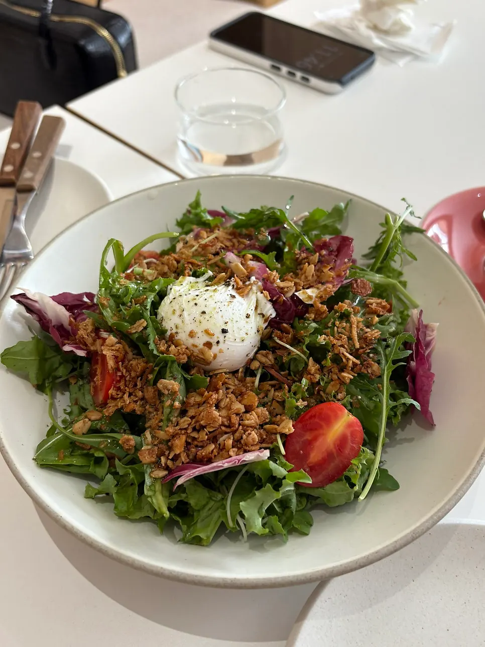 A plate of house salad