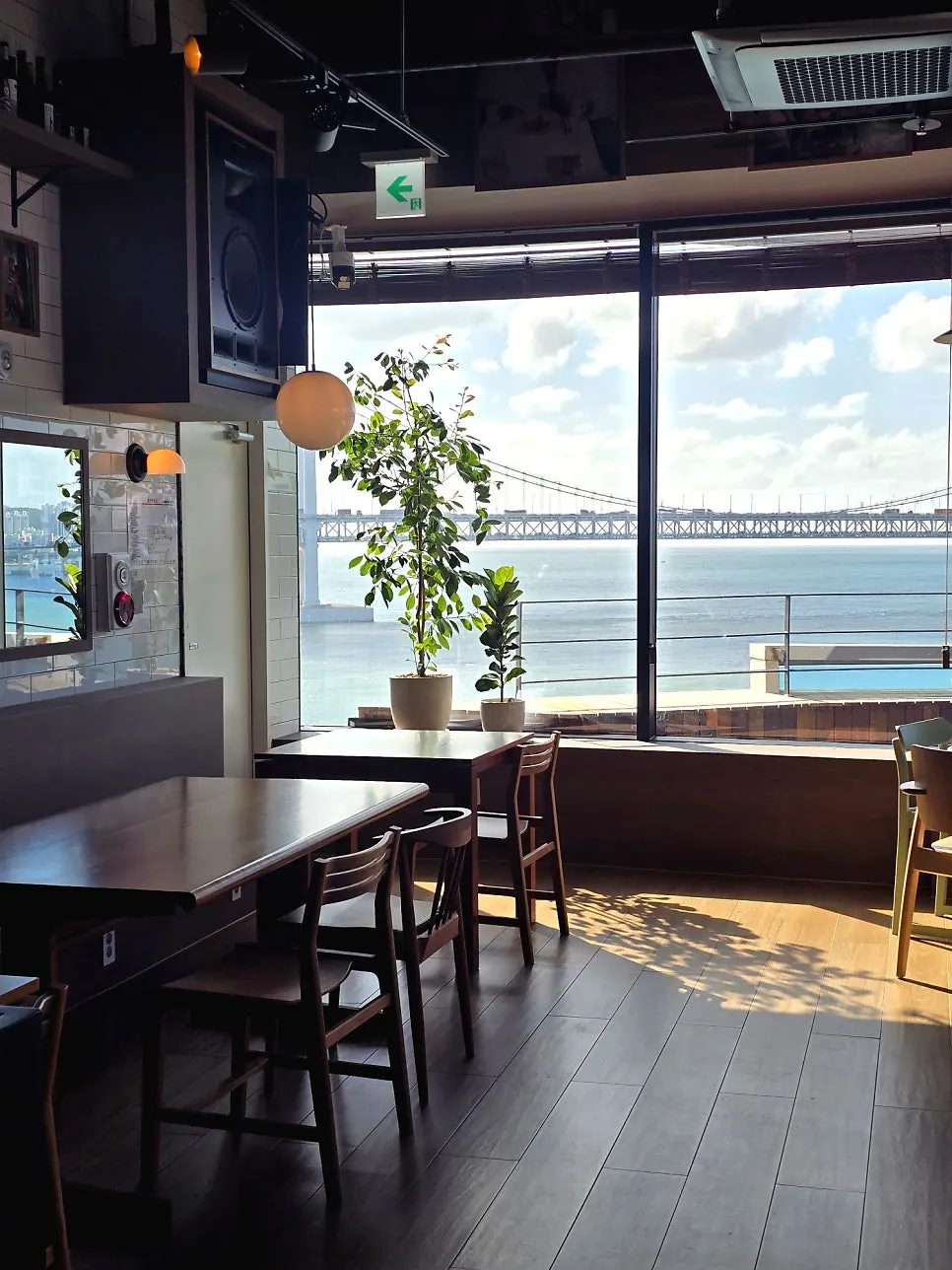 Seating at Working Holiday Minrak with an ocean view