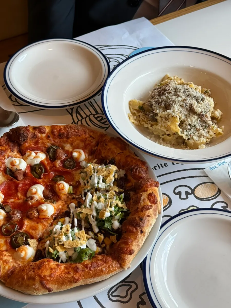 First photo from the visit to Extra Mile, a Gwangalli pizza restaurant