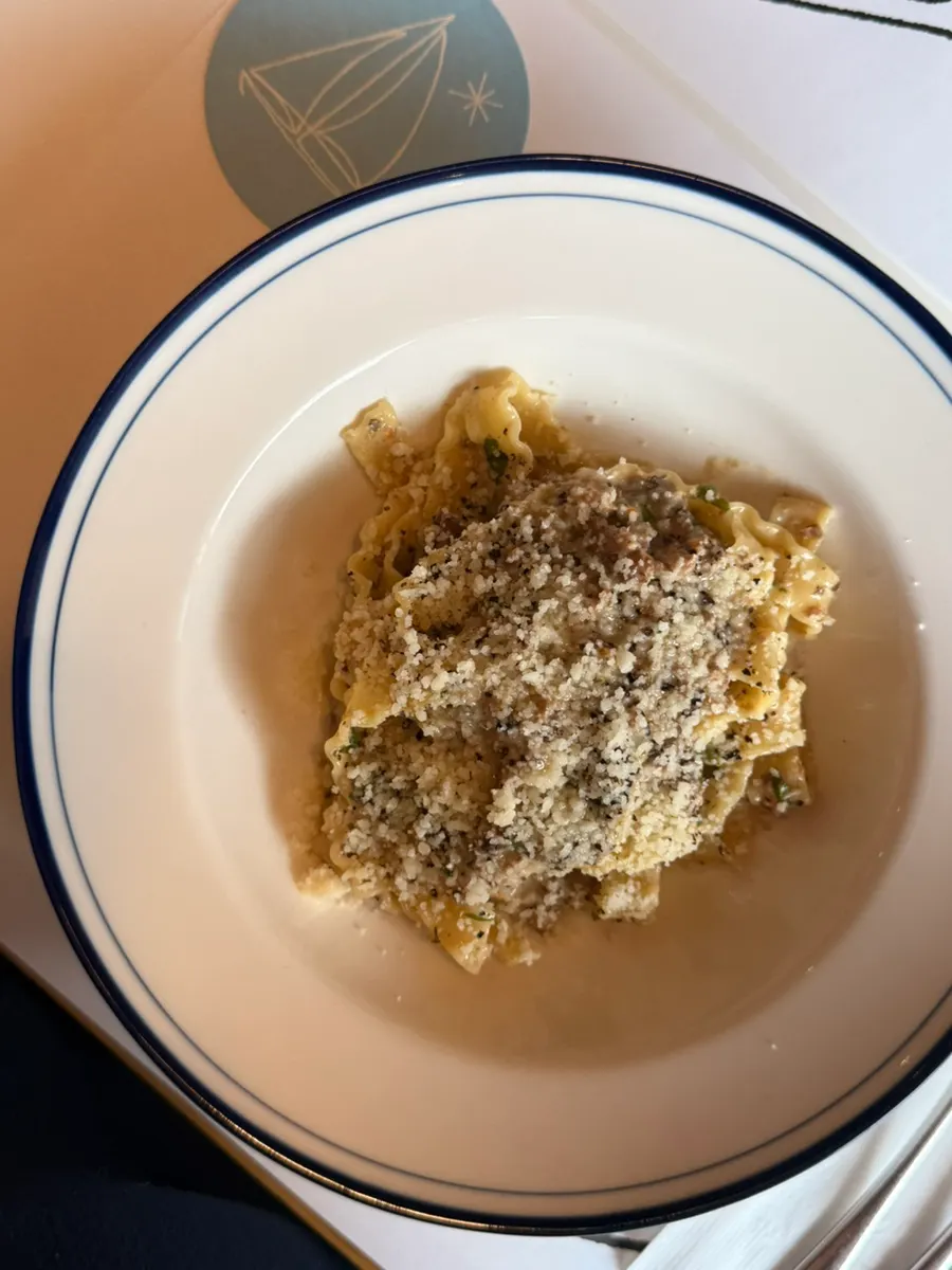 White ragu pasta from the Classic Combo