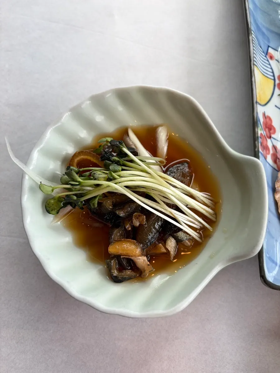 Seafood dish served at Gwanganda Jjji