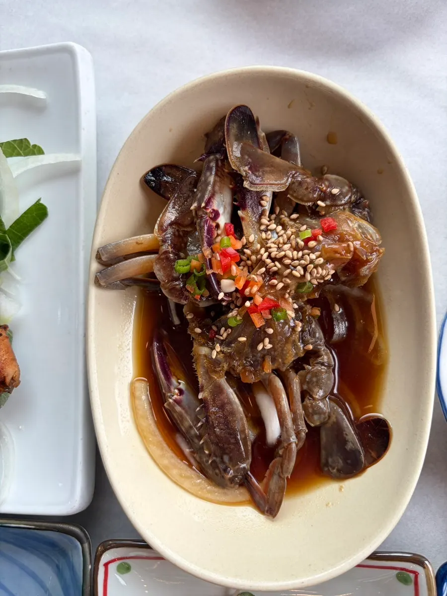 Seafood dish served as part of the dachi course