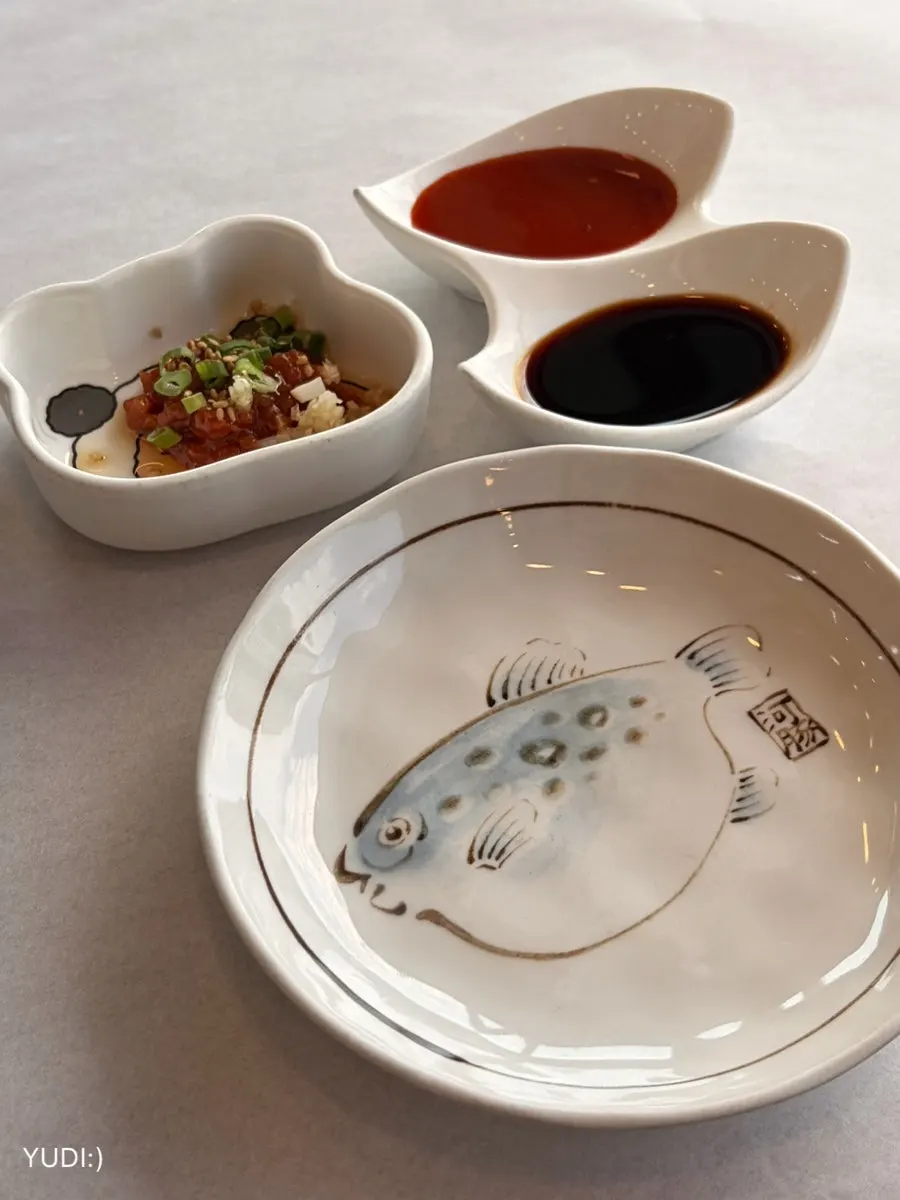 Fish-shaped plate and basic table setting