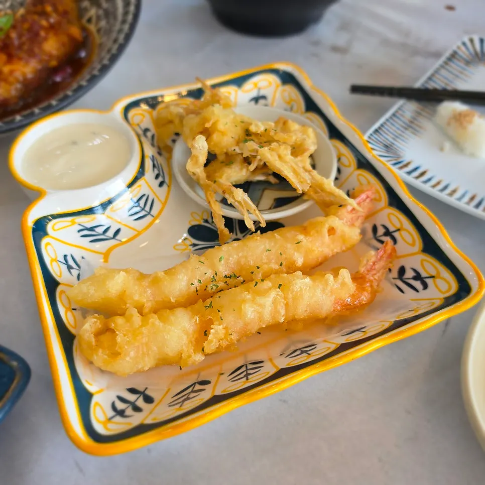 Crab tempura at Gwanganda Jjji