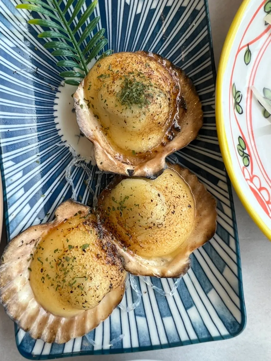Warm grilled eel