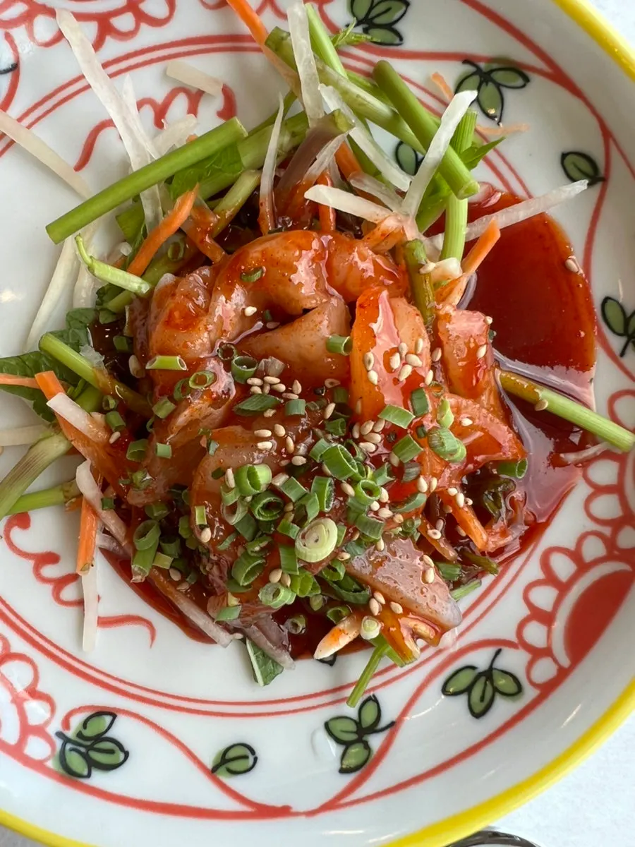 Banchan plates from the dachi han-sang set