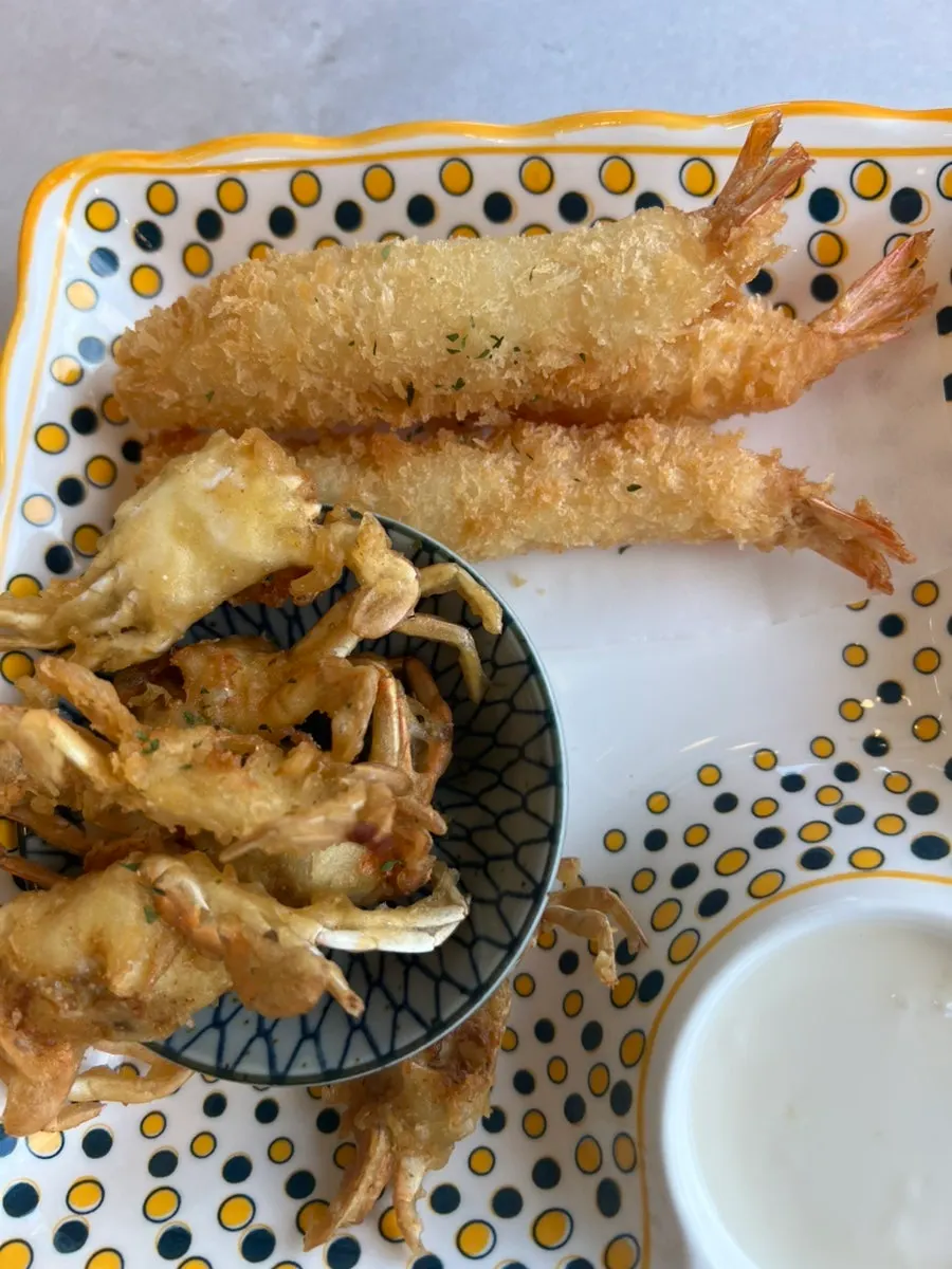 Crispy fried baby crab