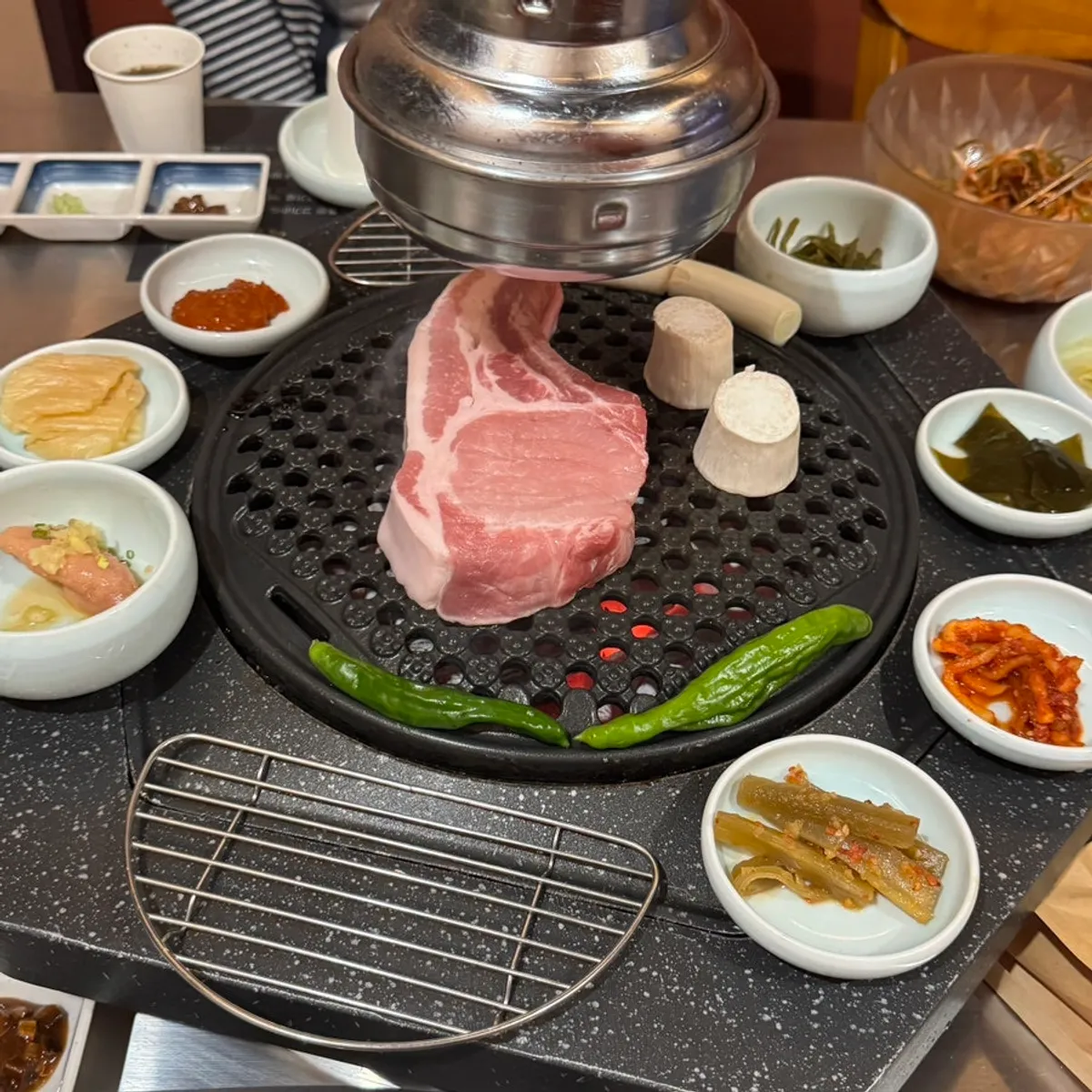 A plate of raw 480-hour aged French rack