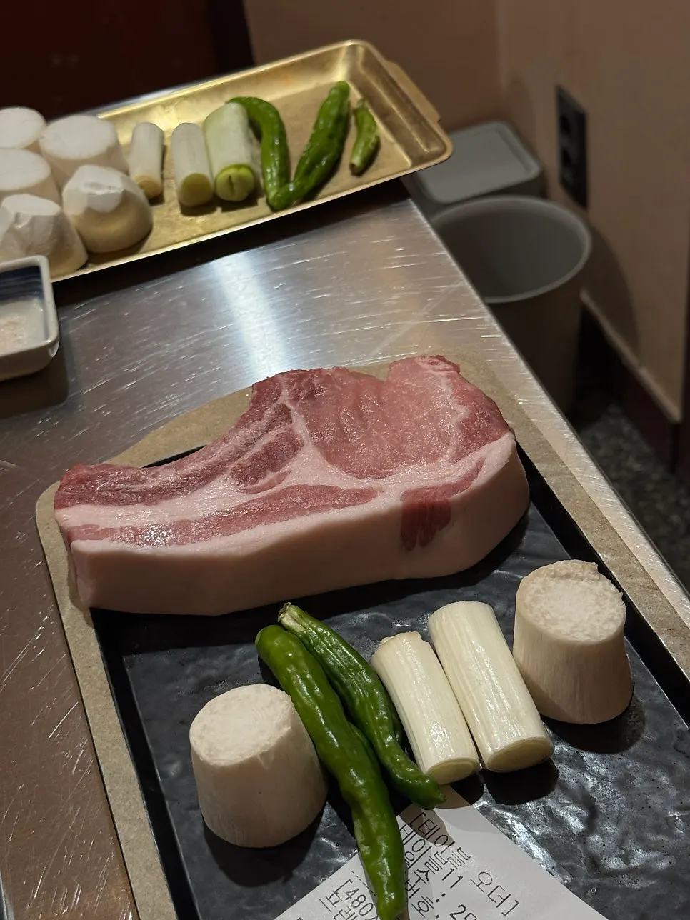 Menu board for sides and meal dishes