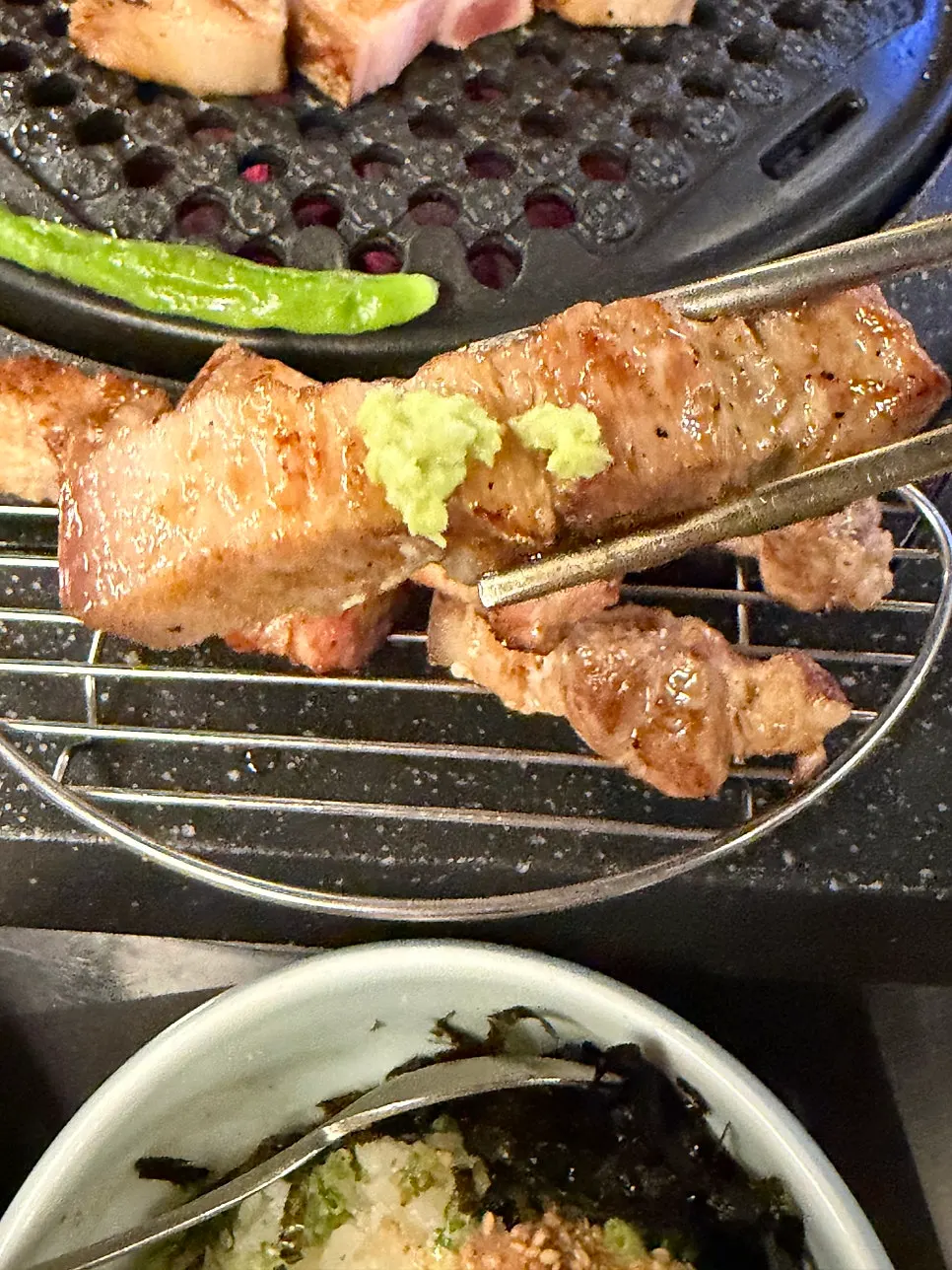 겉바속촉 오겹살 단면