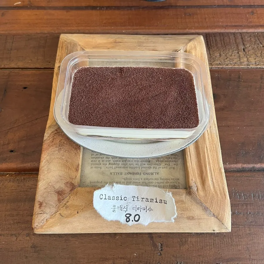 Cakes displayed in the showcase