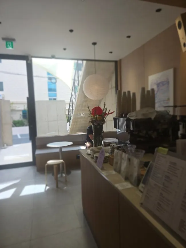 Interior of a Gwangalli brunch café