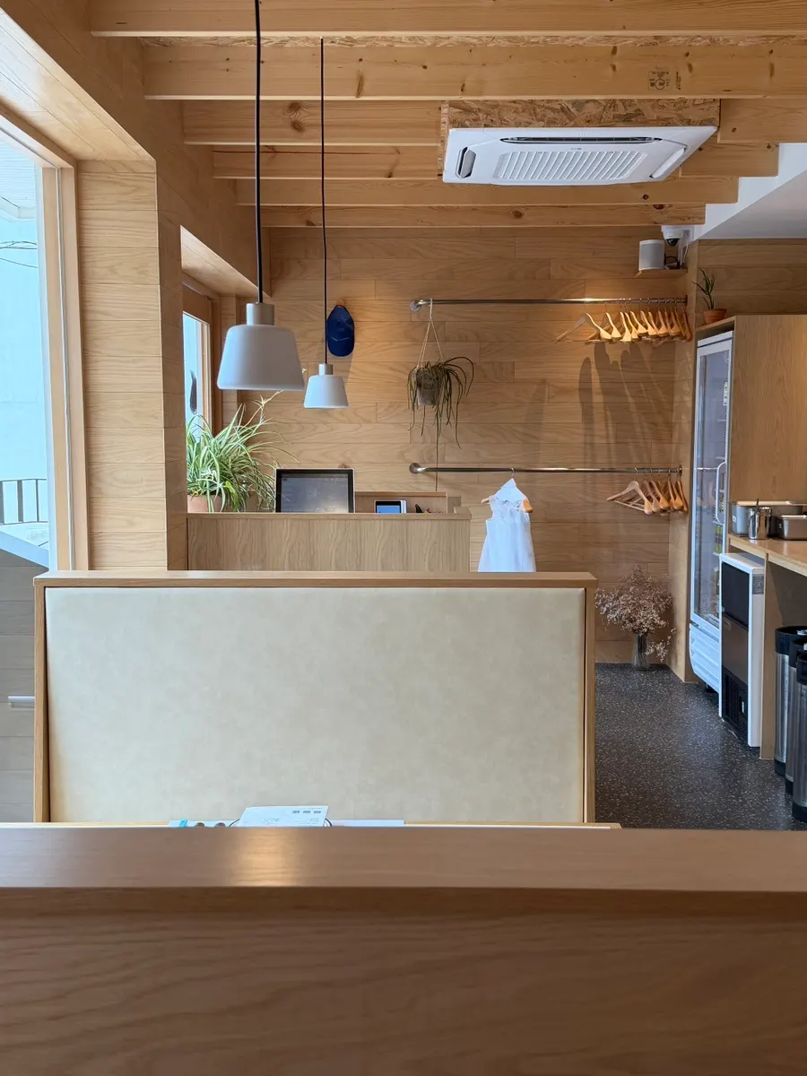 Plants placed throughout the restaurant
