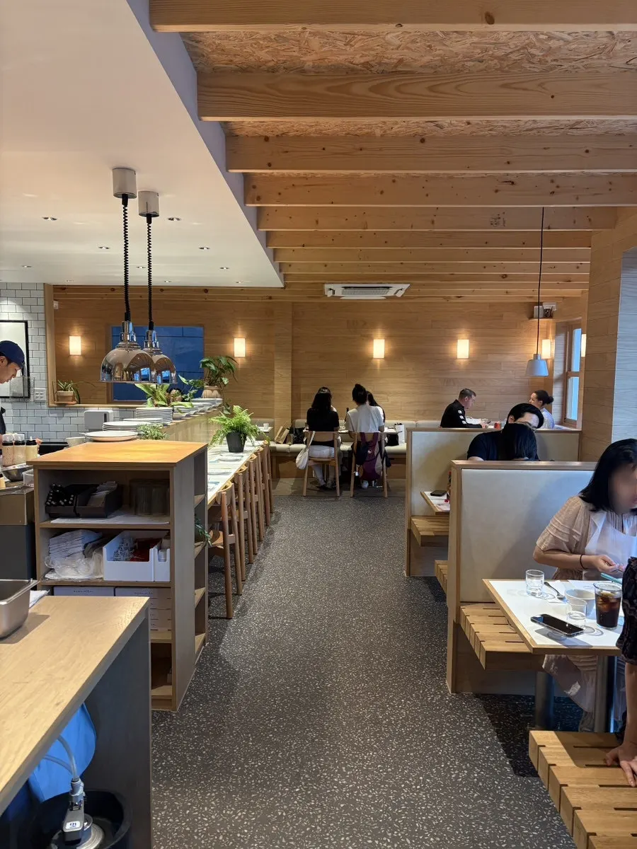 Interior of Extra Mile during the evening