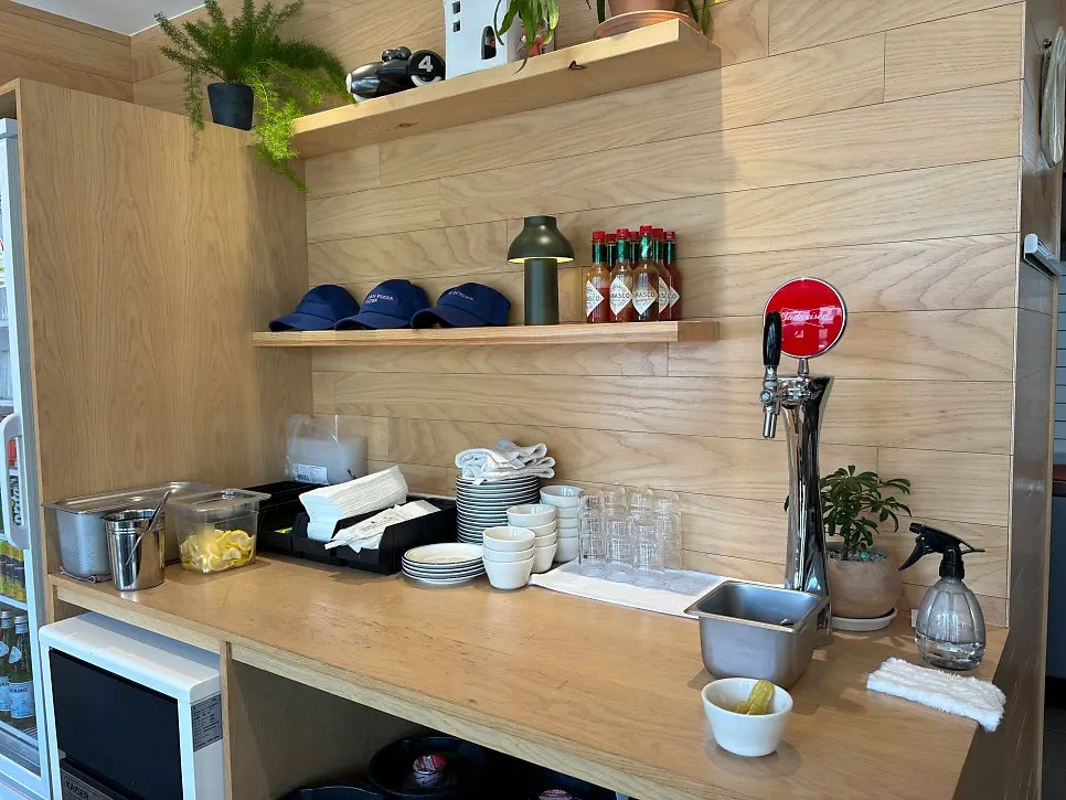 Bright dining hall at Extra Mile