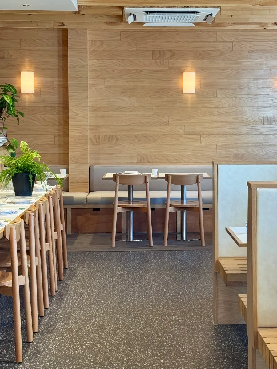 Bar table seating at Extra Mile