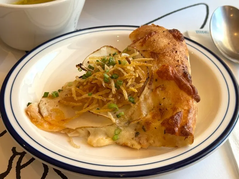 Cross-section of the 48-hour fermented pizza dough