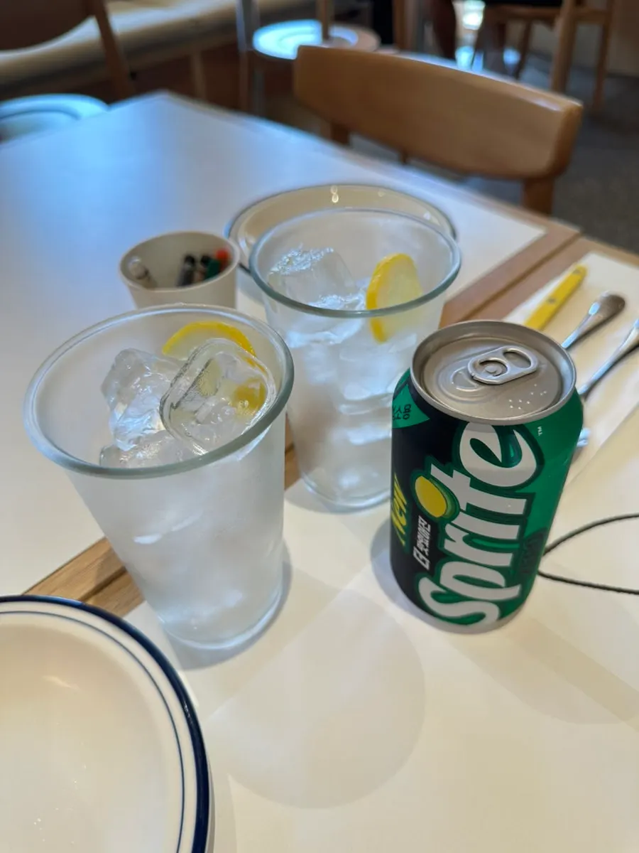 A plate of crunchy house pickles