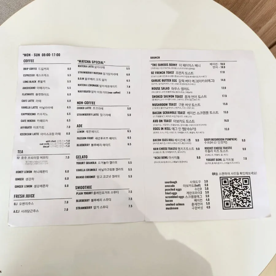 Mesa con los tres platos de brunch pedidos