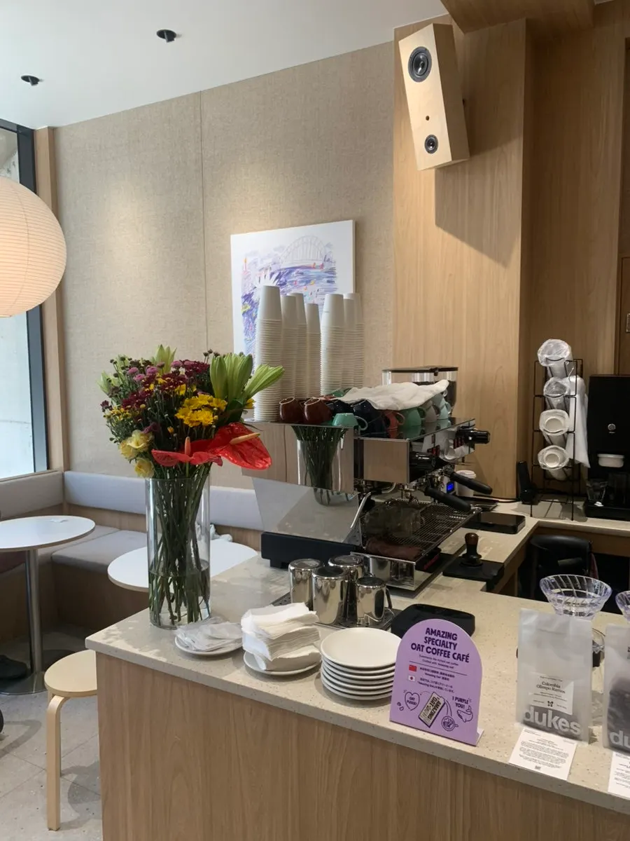 Counter and coffee machine at Famous Benny Gwangalli Branch