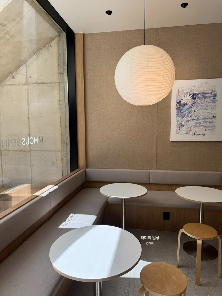 Calm café space with wood interior
