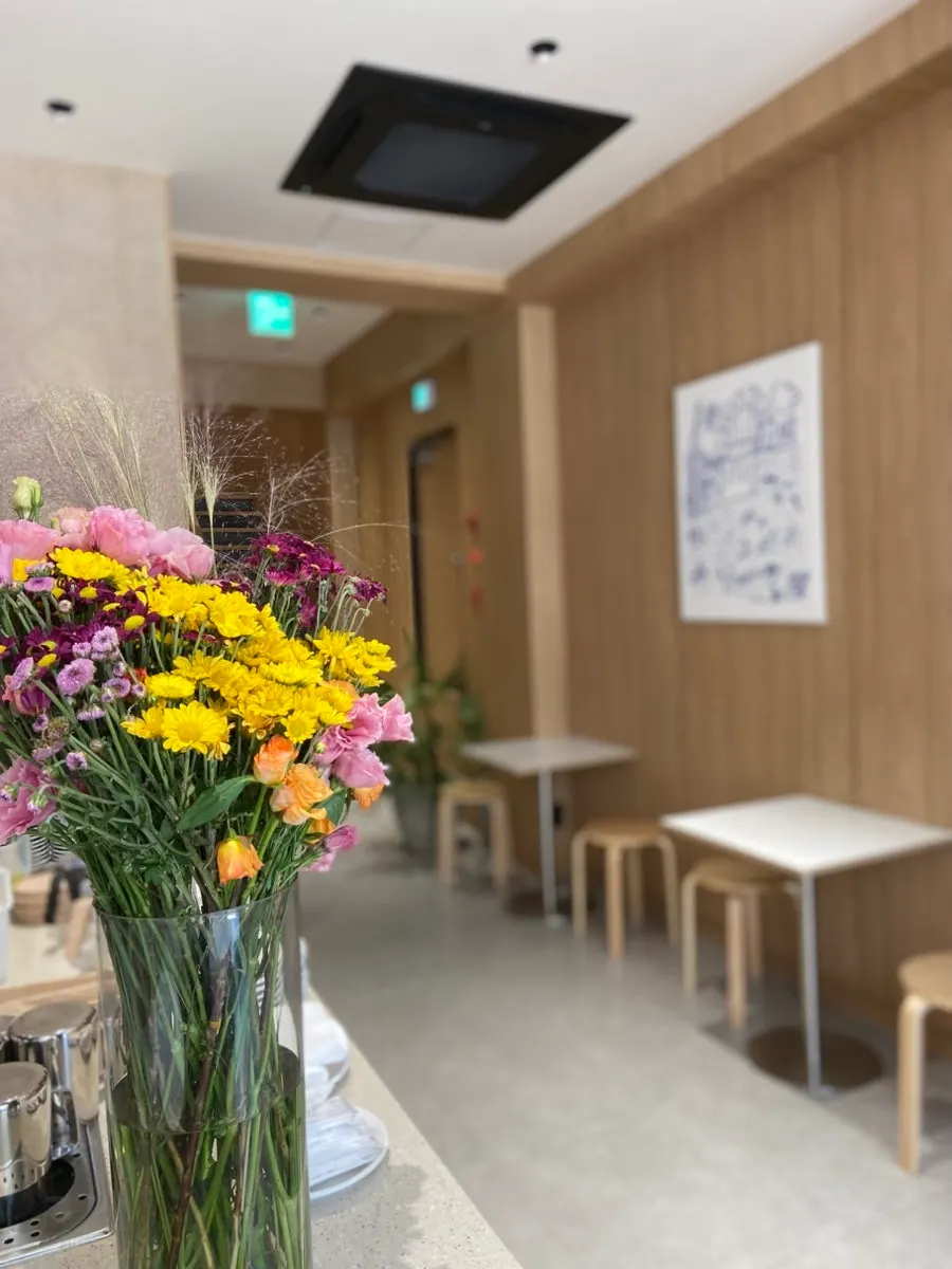 View of the brunch café, open since 8am