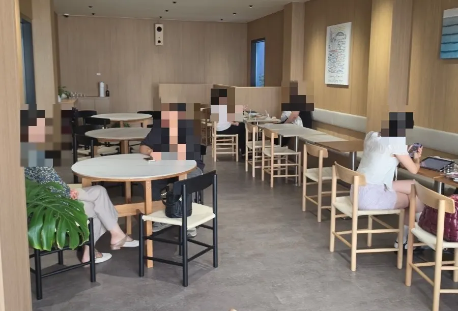 1st floor interior with the order counter