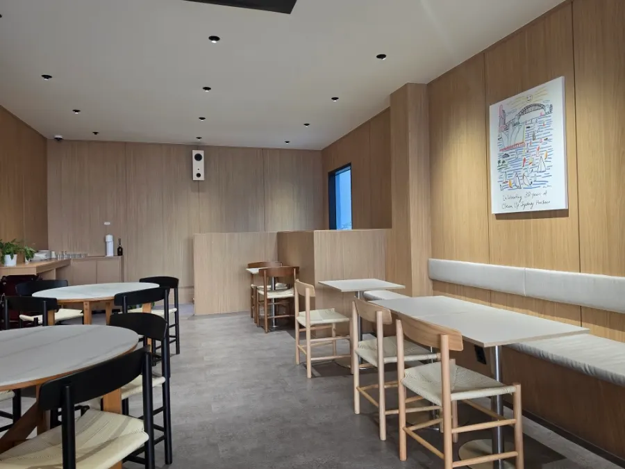 Full view of tables at Famous Benny Gwangalli Branch