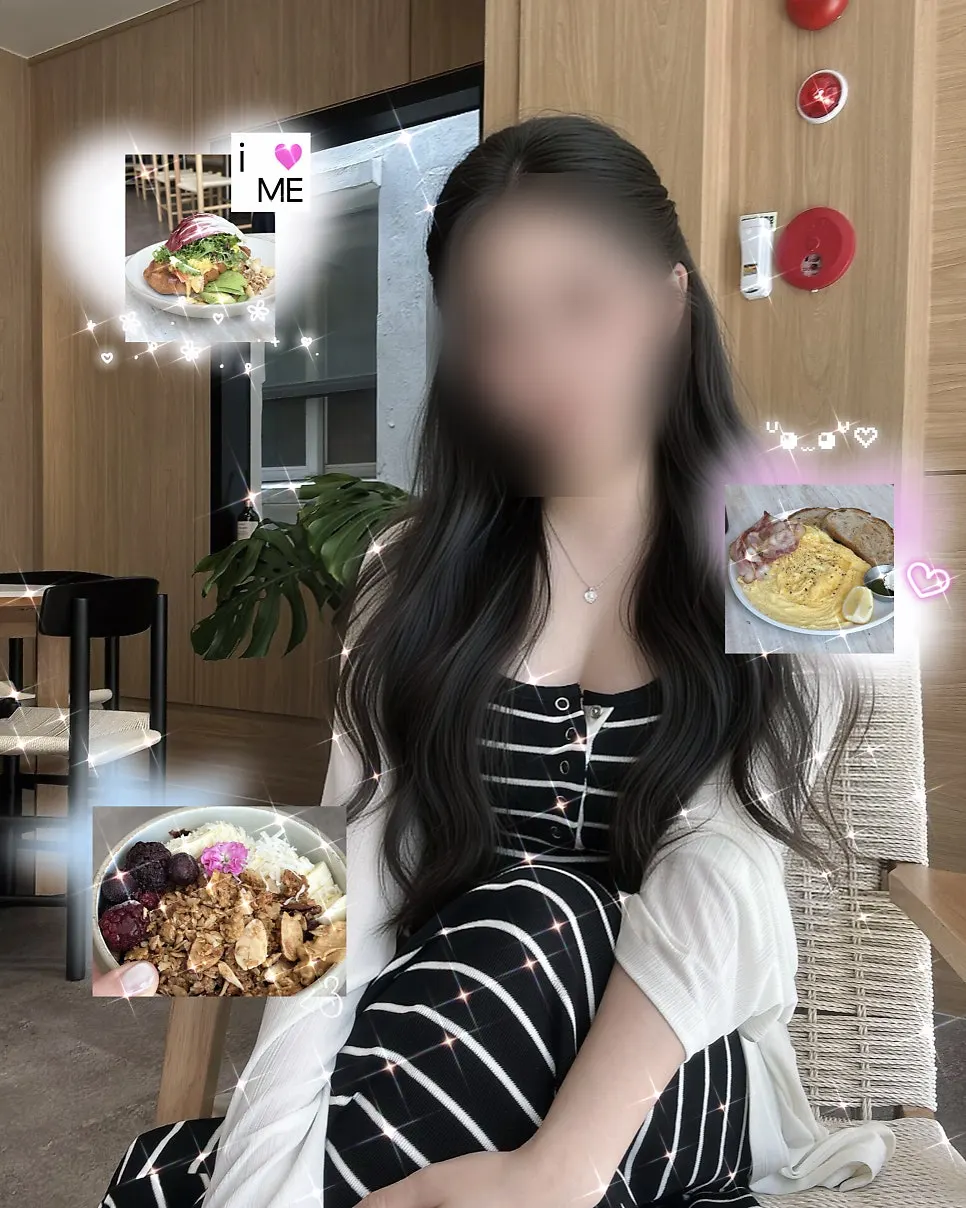 식사를 마친 브런치 테이블