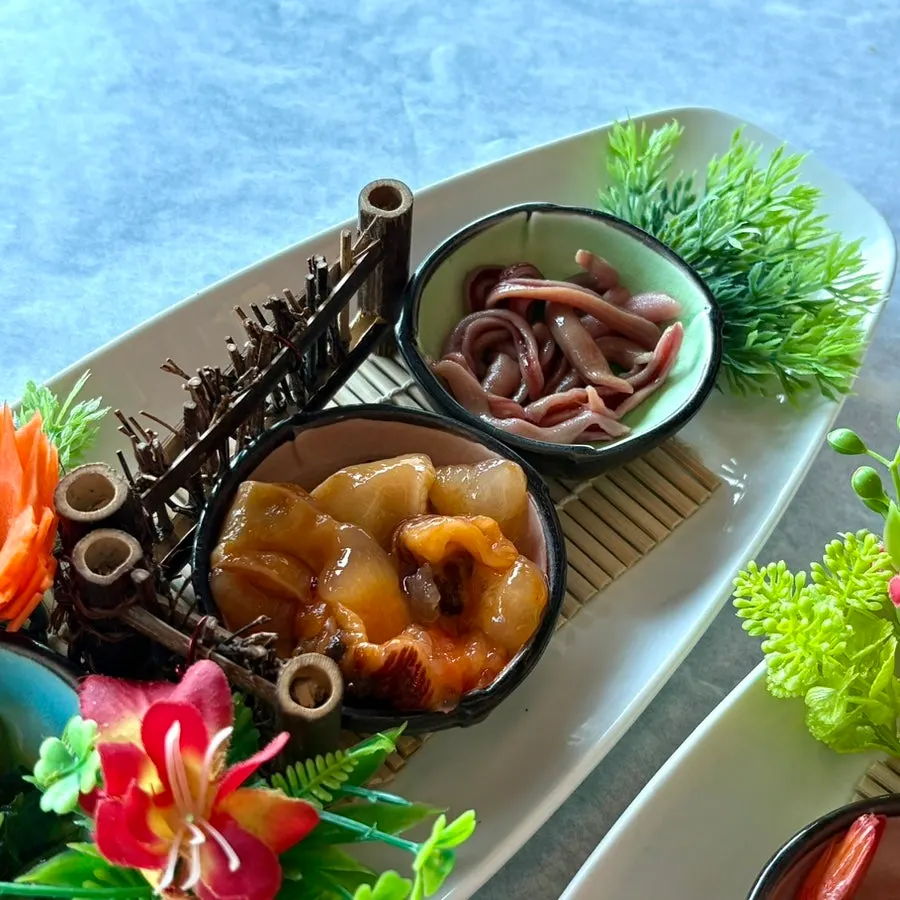 Table full of side dishes