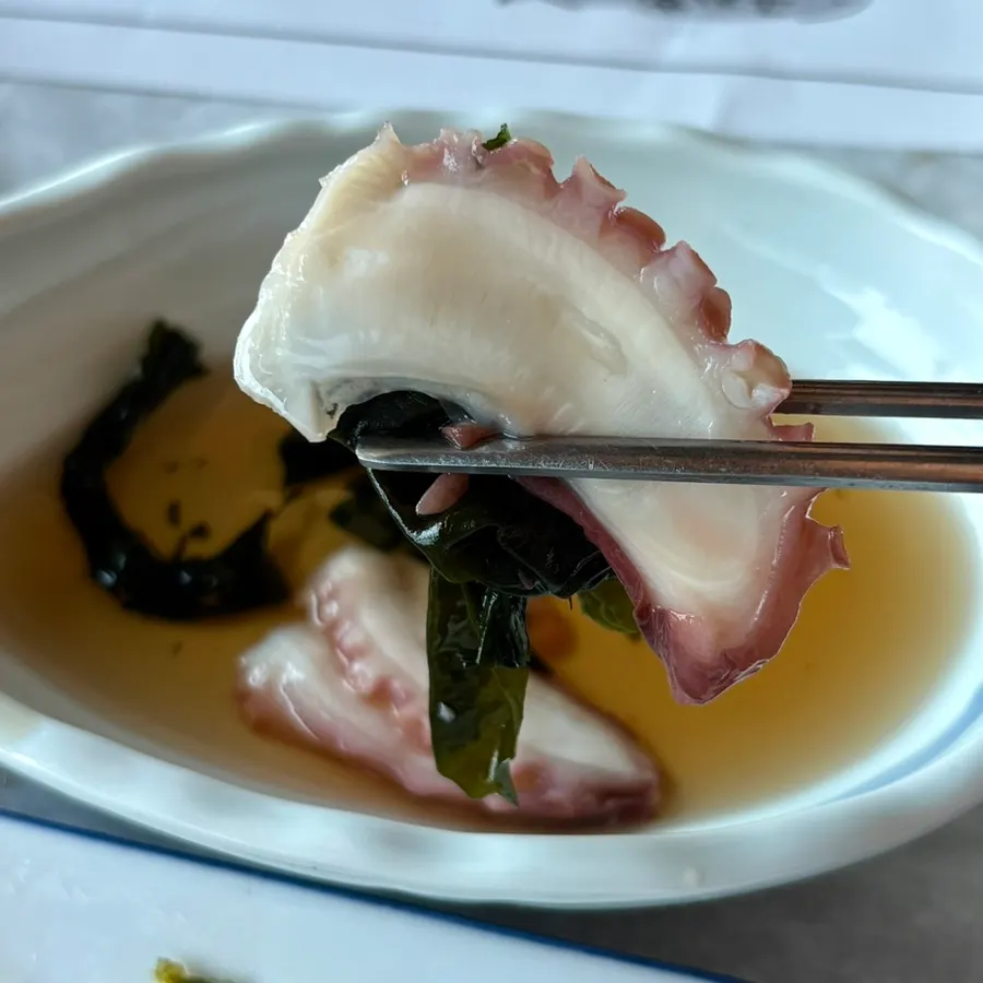 Assorted seafood and accompanying side dishes