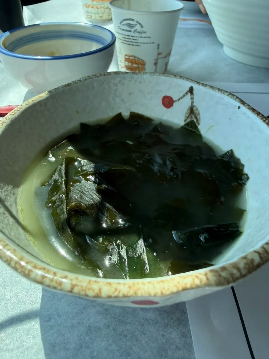 Fried seafood plate served as part of the course