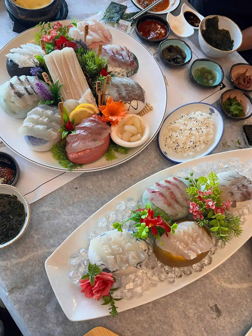 3인 수변한상 메인 회 두 접시