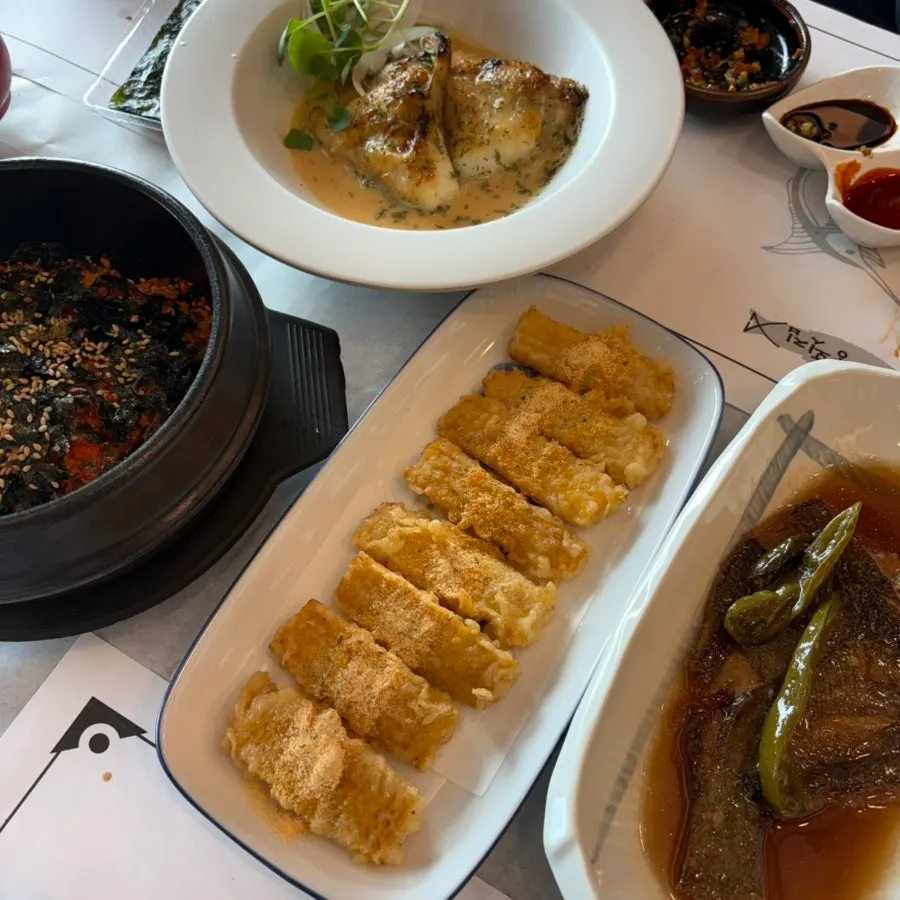 A perilla leaf wrap with sashimi