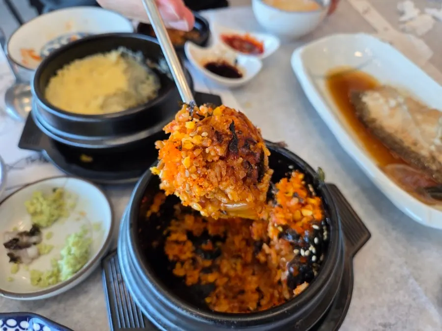 Spicy seasoned egg-roe rice