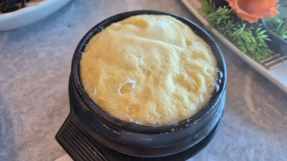 Golden, crispy kimchi pancake