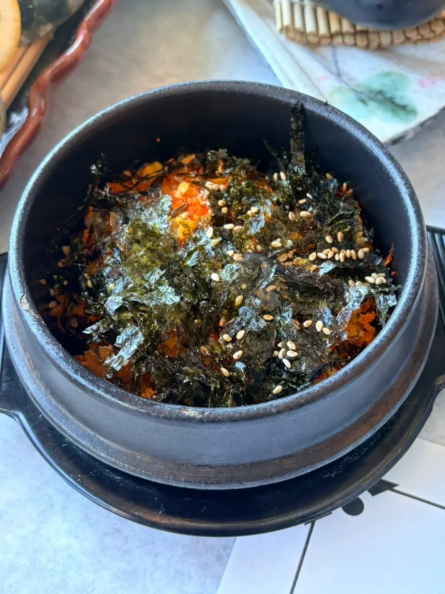 Spicy fish stew and egg rice among the meal course dishes