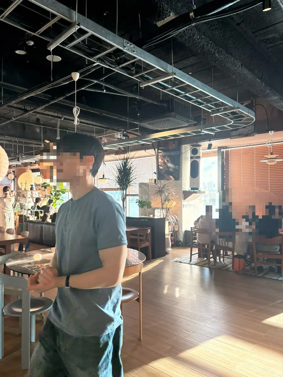 Bright interior with sunlight and ocean-view windows