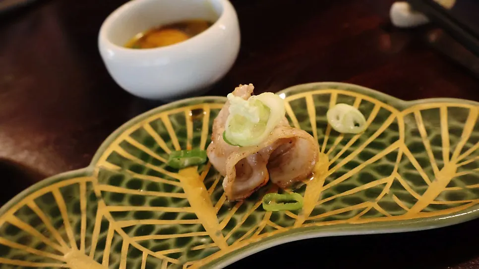 Highball served with grilled meat