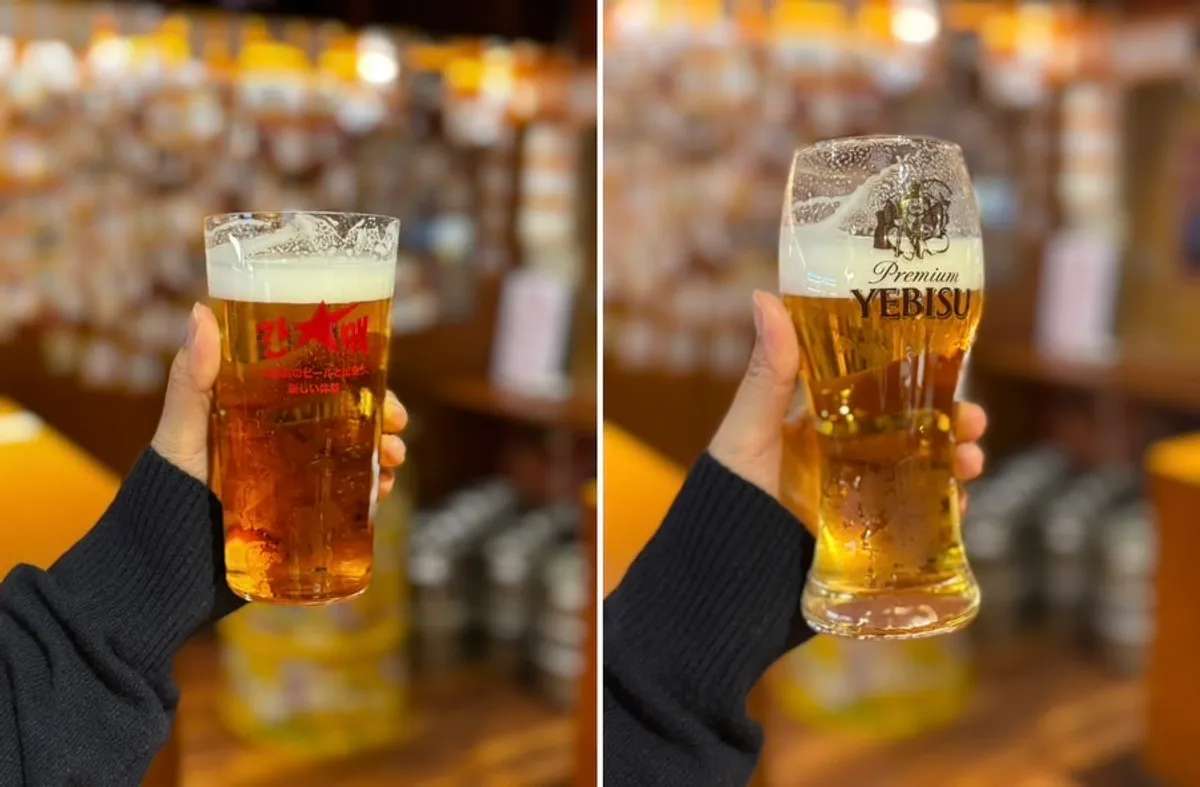 Draft beer and side dish at Ganppa Beer Gwangalli 2