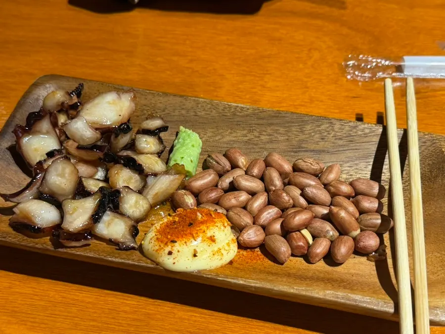 A plate of butter-grilled octopus