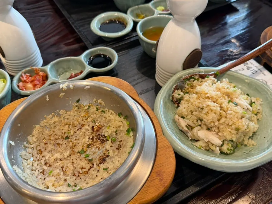 Nutty sea bream-and-scallop pot rice